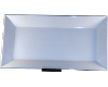 3040 eckig (fehlerhaft) weiß uni - Platte 18x32 cm
